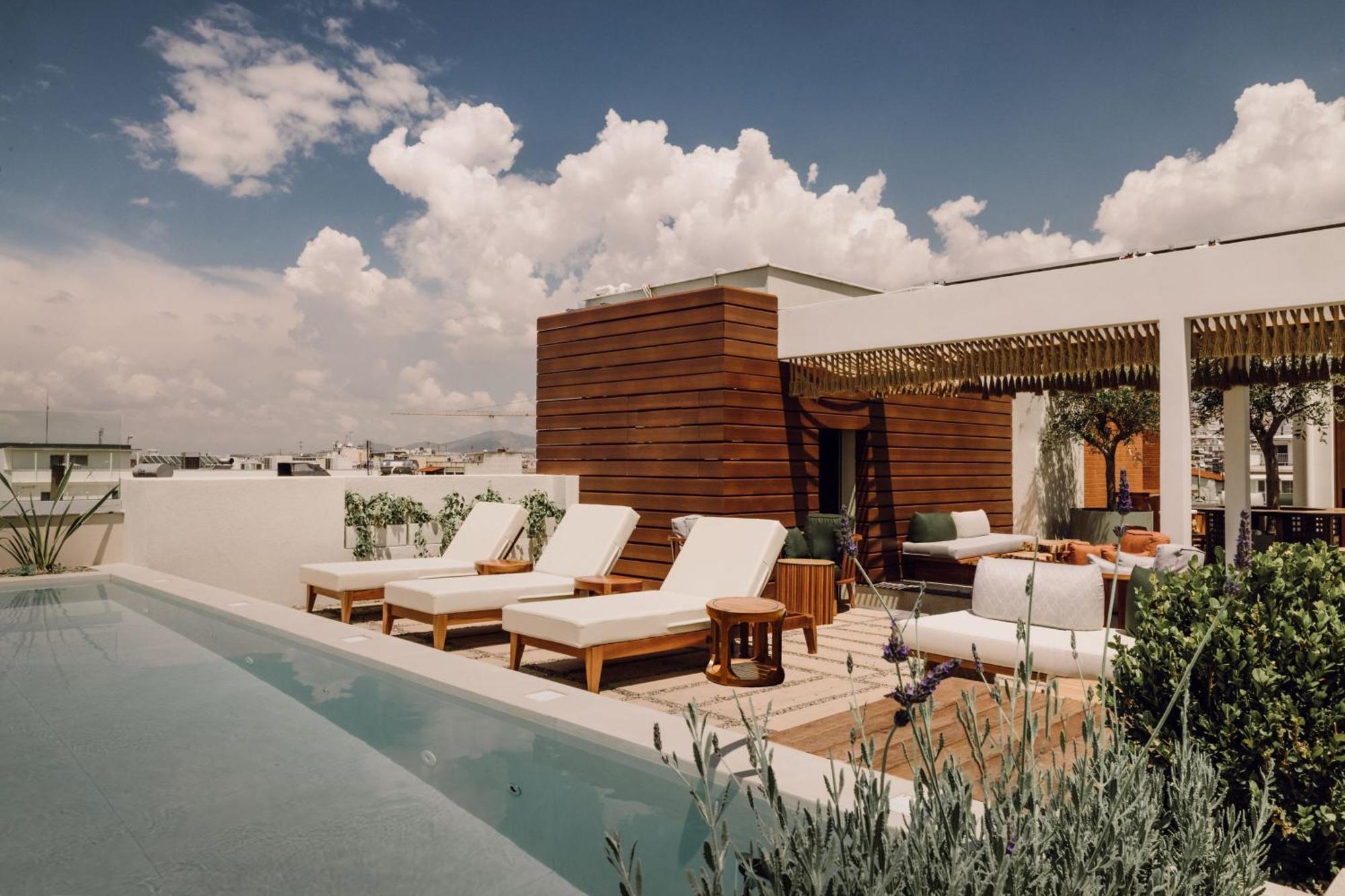 Monasty, Thessaloniki, Autograph Collection Hotell Eksteriør bilde Rooftop pool at the hotel