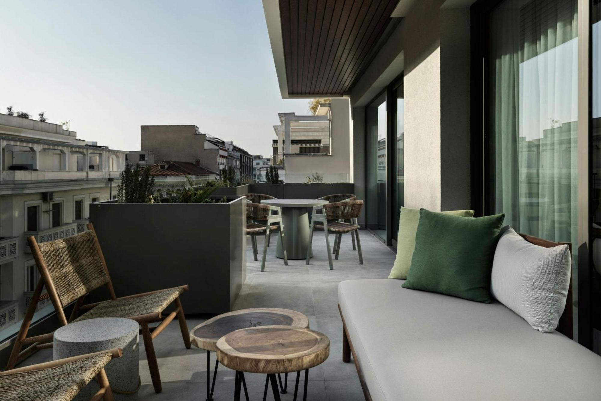 Monasty, Thessaloniki, Autograph Collection Hotell Eksteriør bilde The hotel's rooftop