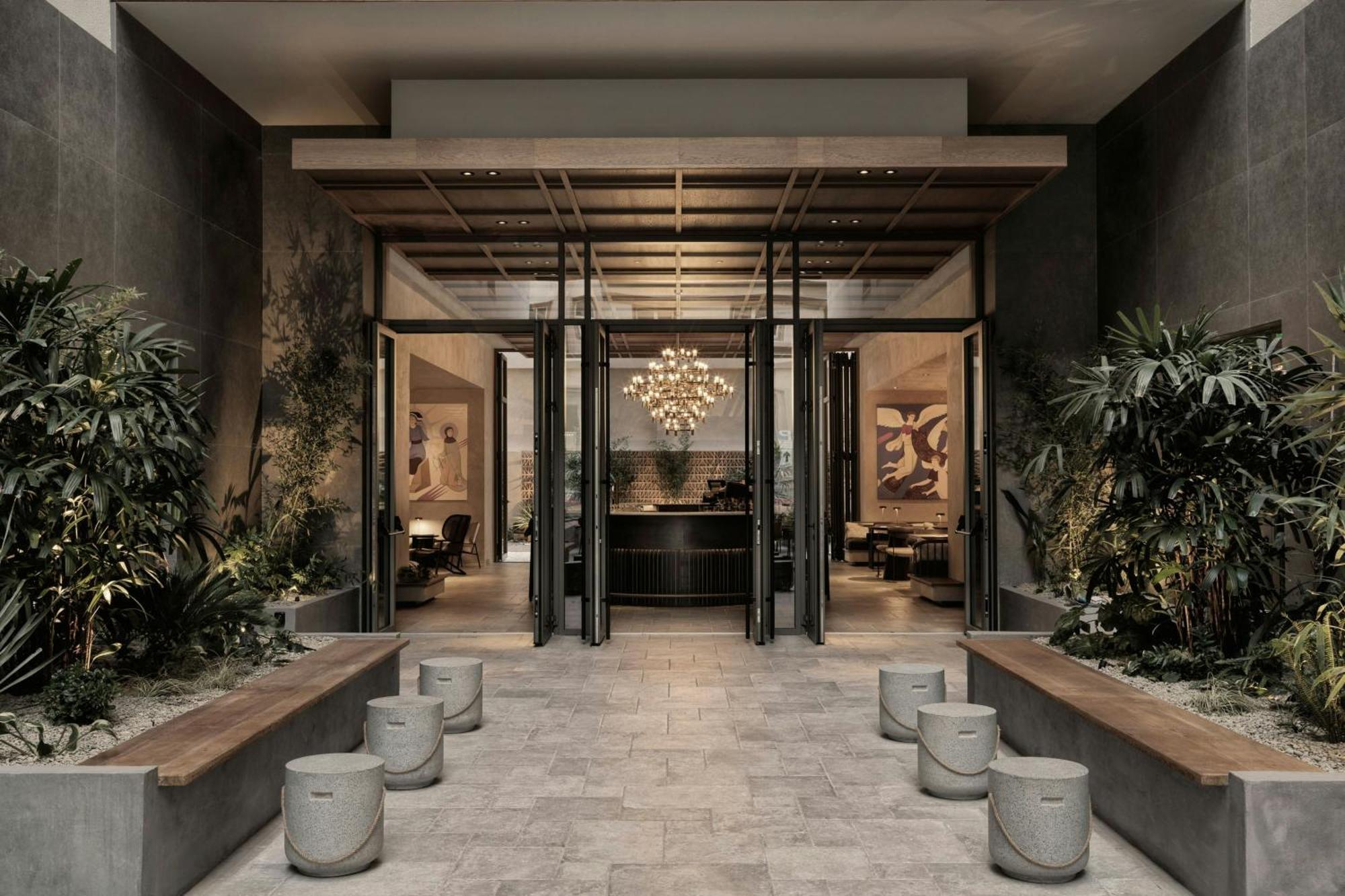 Monasty, Thessaloniki, Autograph Collection Hotell Eksteriør bilde The entrance to the hotel